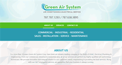 Desktop Screenshot of greenairsystempr.com