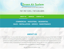 Tablet Screenshot of greenairsystempr.com